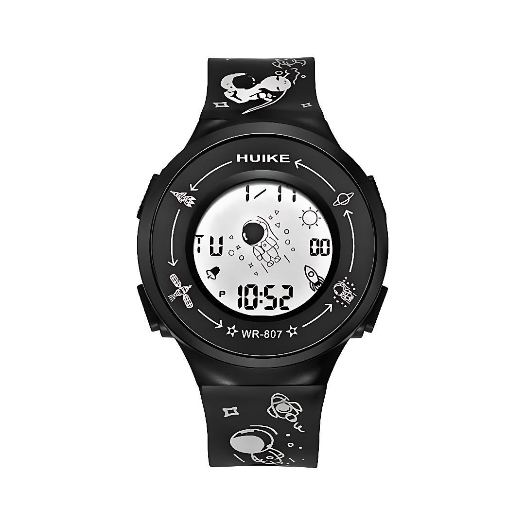 ساعت مچی بچگانه و دخترانه sport watch طرح کهکشانی مشکی