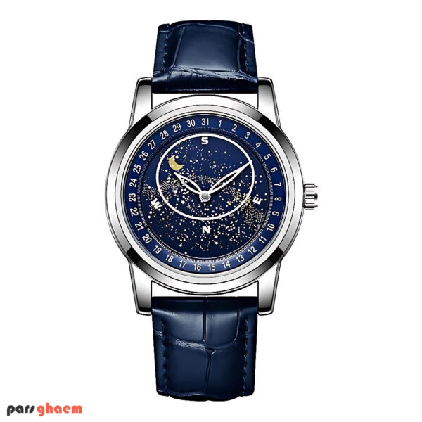ساعت مچی مردانه و زنانه Galaxy 1170G کهکشانی آبی