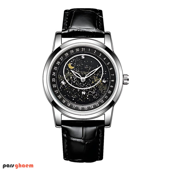 ساعت مچی مردانه و زنانه Galaxy 1170G کهکشانی مشکی